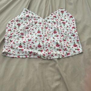 Strapless Tube top with Flower designs 🌸🌹💐